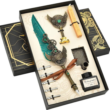 Coffret d’écriture médiéval fantasy avec plume