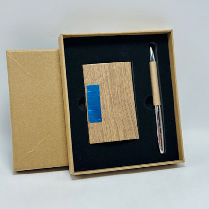 Coffret Cadeau Homme – Stylo & Porte-Cartes