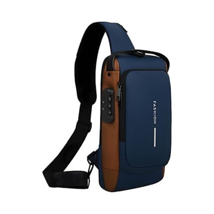 Sac Bandoulière Homme Grande Capacité avec Serrure à Code