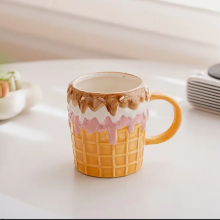Mug Original en Forme de Cornet de Glace