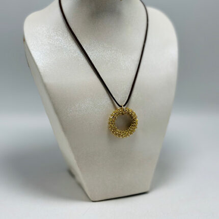 Collier en cordon avec pendentif style bohème