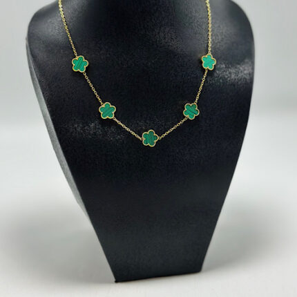 Collier en acier inoxydable pour femme Van Cleef