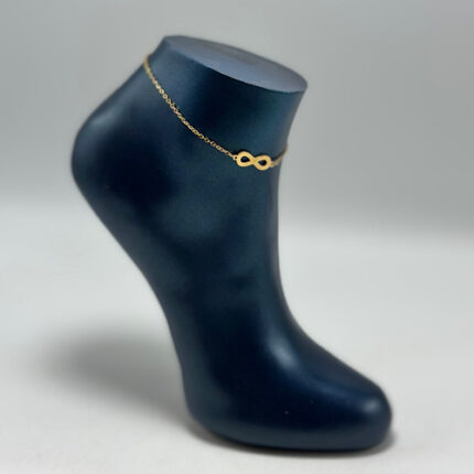 Chevillière en acier inoxydable pour femme motif infinity
