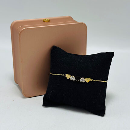 Bracelet en acier inoxydable motif coeur