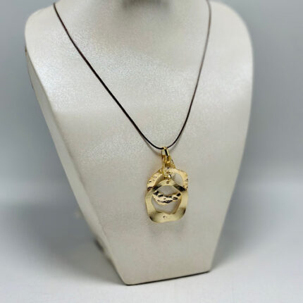 Collier en cordon avec pendentif style bohème