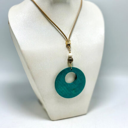 Collier en cordon avec pendentif style bohème