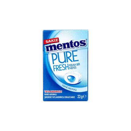 Chewing-gum Mentos Pure Fresh à la menthe fraîche – 22 g