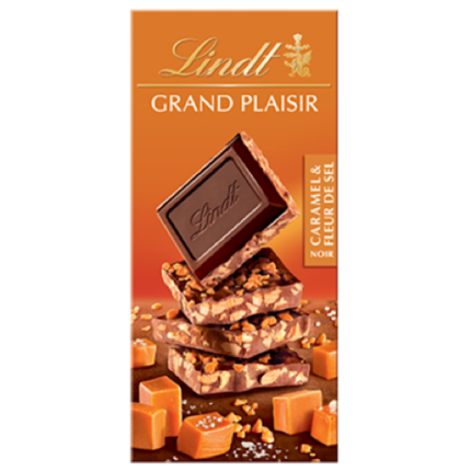 Tablette grand plaisir Caramel & Fleur de sel - Lindt 150g