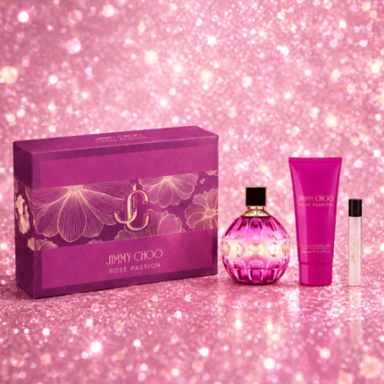 Coffret Parfum Rose Passion - Jimmy Choo 3pcs