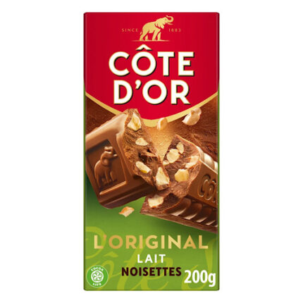 Tablette Chocolat aux lait L’original noisettes – Côte D’Or 200g