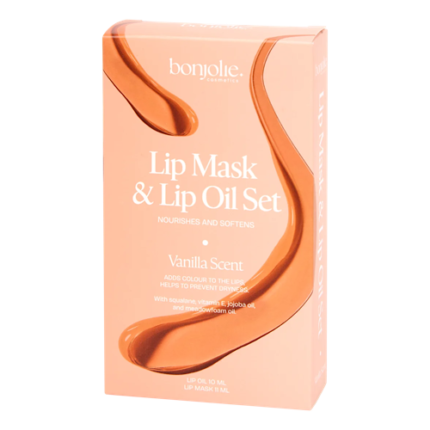 Kit de soin des lèvres Vanille - Bonjolie 10ml + 11ml