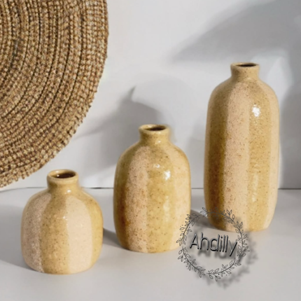 Trio de petits vases Organic – Collection Automne