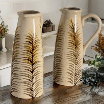 Vase style carafe beige – Collection Automne