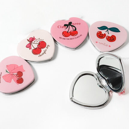 Miroir de Poche avec Motifs Cerises