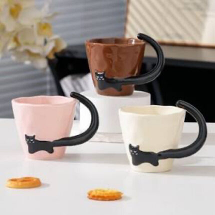 Mug avec anse en forme de chat