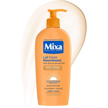 Lait Nourrissant Corps 24H Effet Soleil - Mixa 250ml