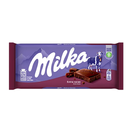 Tablette de Chocolat noir extra cacao – Milka 90g