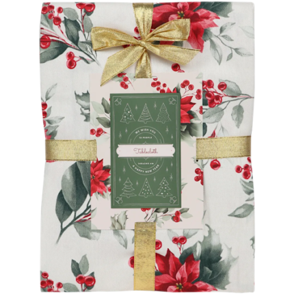 Nappe rectangulaire de Noël – 140 × 240 cm