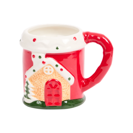 Mug motif maison de Noël