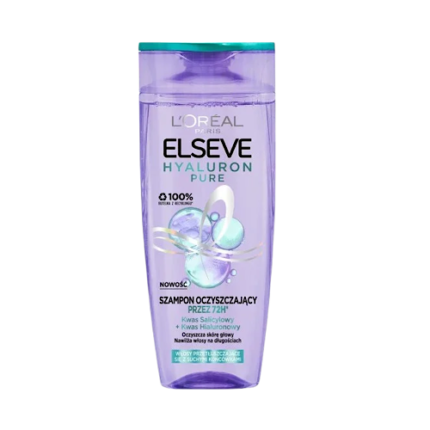 Shampooing hydratant Hydra Hyaluronic Pure 72H Elseve - L'Oréal cheveux secs & abîmés 250ml