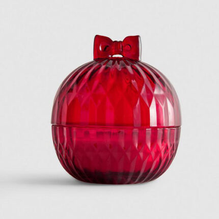 Bougie parfumée dans une boule de Noël en verre – 5 couleurs et 5 senteurs