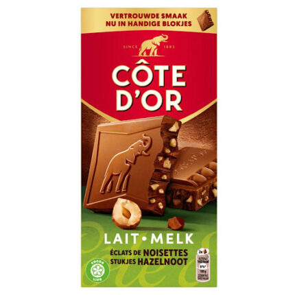 Tablette Chocolat aux lait & noisettes – Côte D’Or 180g
