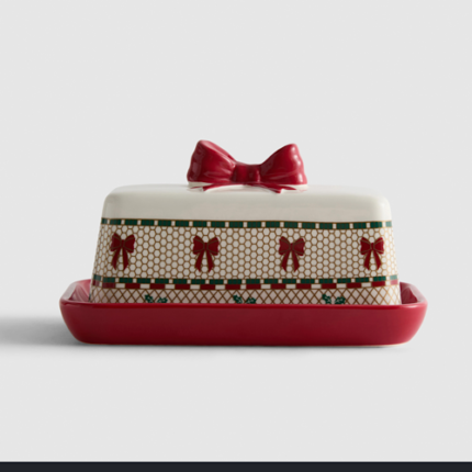 Beurrier a motifs de noel