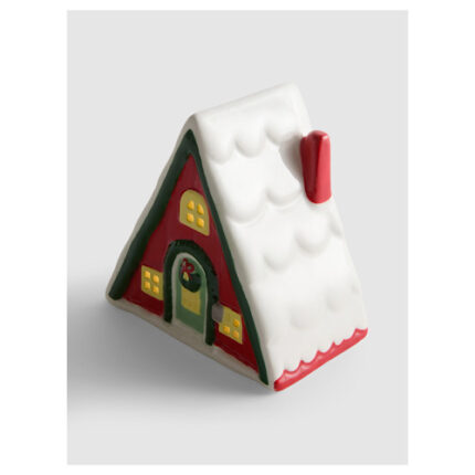 Petite maisonnette rouge noel a LED